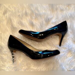 Michael Kors black patent leather round toe  3.25 heel